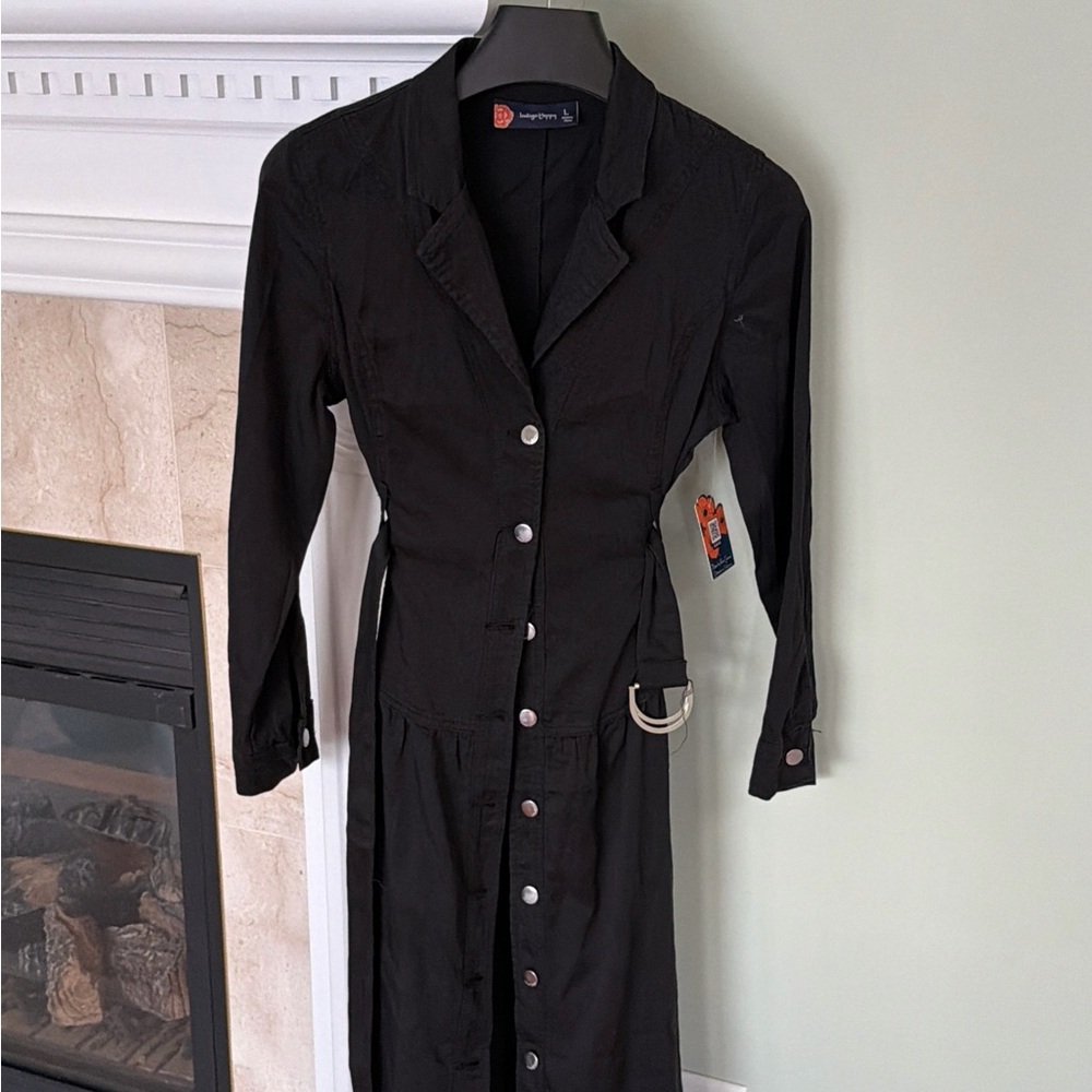 Indigo Black Collared Jacket